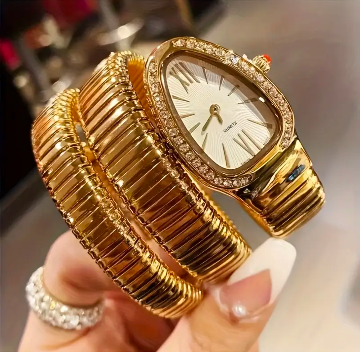 BVLGARI Snake Watch - Golden Dial