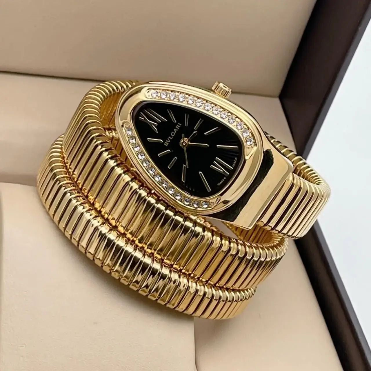 BVLGARI Snake Watch - Black Dial