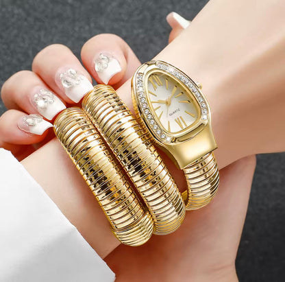 BVLGARI Snake Watch - Golden Dial