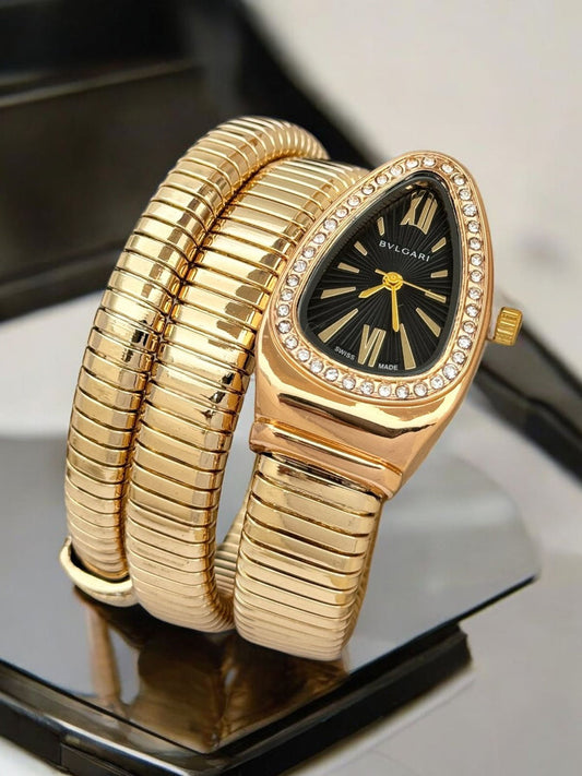 BVLGARI Snake Watch - Black Dial