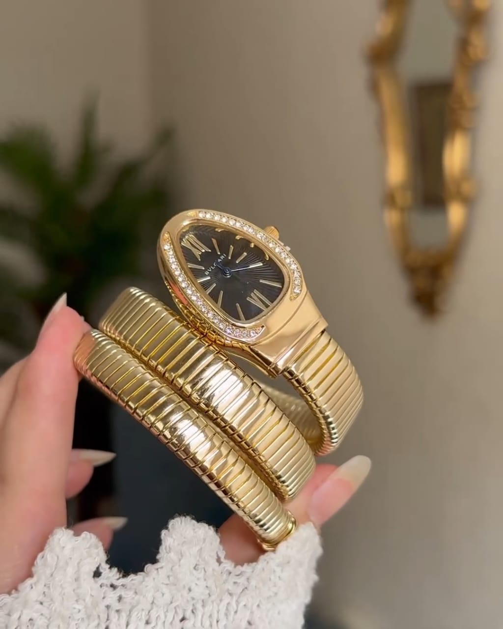 BVLGARI Snake Watch - Black Dial