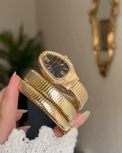 BVLGARI Snake Watch - Black Dial