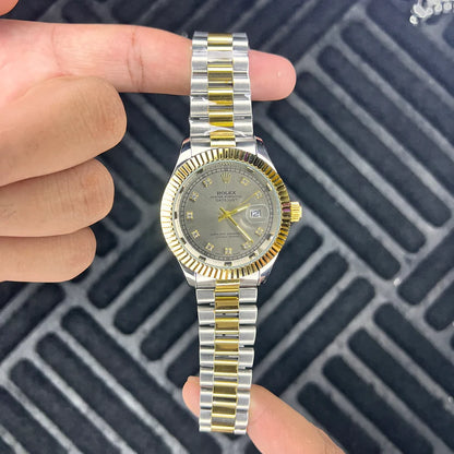 Rolex Date Just - Two Tone Off White